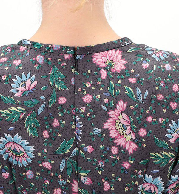 SOULEIADO「ポリエステルサテンプリント ソフトマーメイドワンピース」|ワンピース|