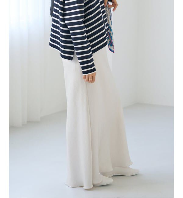 IENA「《追加10》ダブルサテンスカート」|スカート|