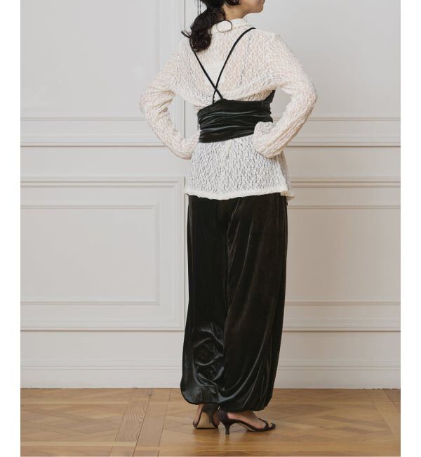 IENA LA BOUCLE「IENA LA BOUCLE トリアセベロアキャミソール」|キャミソール|