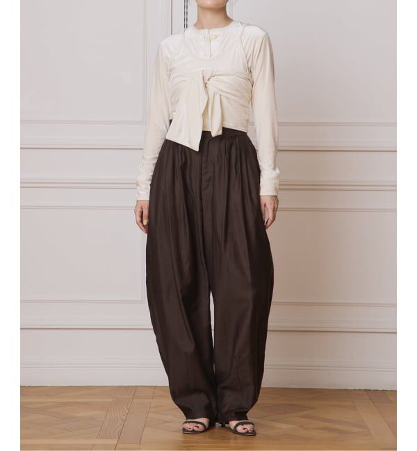 IENA LA BOUCLE「IENA LA BOUCLE トリアセベロアキャミソール」|キャミソール|