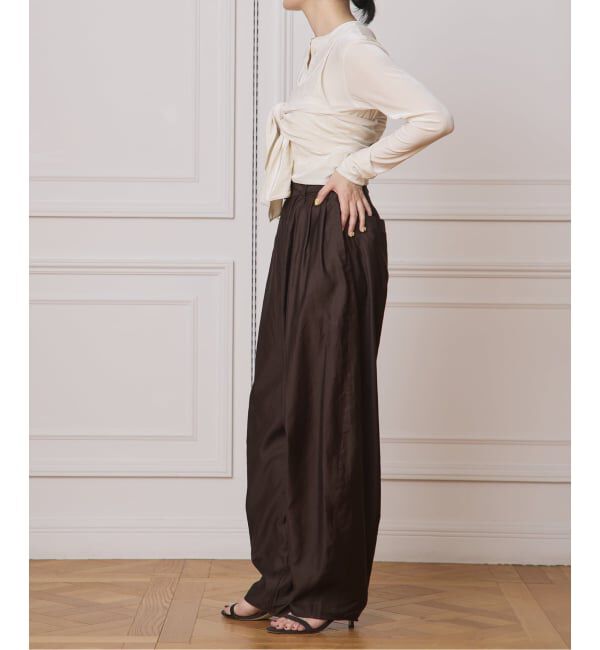 IENA LA BOUCLE「IENA LA BOUCLE トリアセベロアキャミソール」|キャミソール|