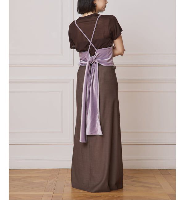 IENA LA BOUCLE「IENA LA BOUCLE トリアセベロアキャミソール」|キャミソール|