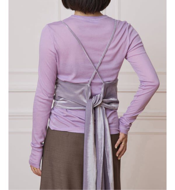 IENA LA BOUCLE「IENA LA BOUCLE トリアセベロアキャミソール」|キャミソール|