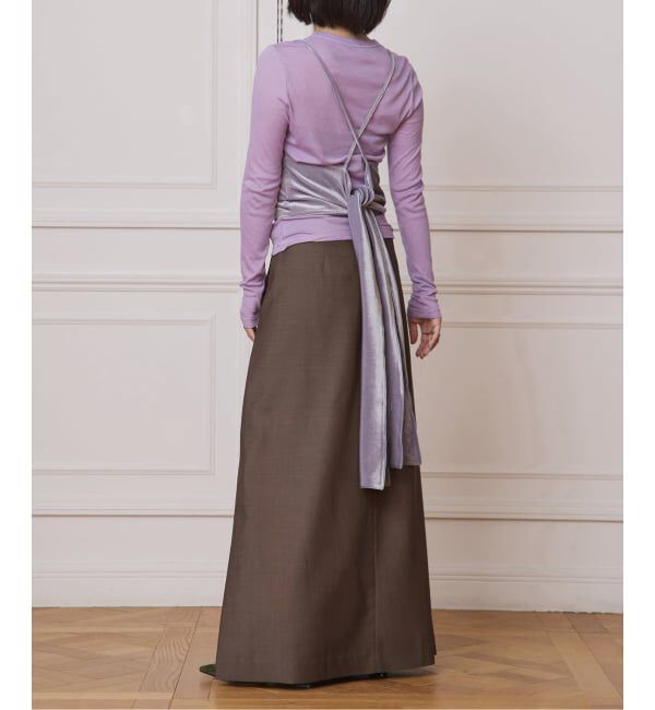 IENA LA BOUCLE「IENA LA BOUCLE トリアセベロアキャミソール」|キャミソール|