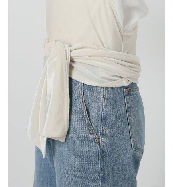 IENA LA BOUCLE「IENA LA BOUCLE トリアセベロアキャミソール」|キャミソール|