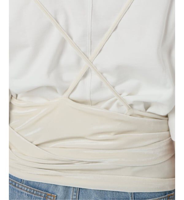 IENA LA BOUCLE「IENA LA BOUCLE トリアセベロアキャミソール」|キャミソール|
