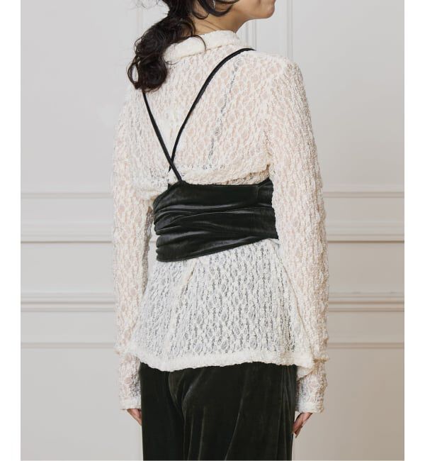 IENA LA BOUCLE「IENA LA BOUCLE トリアセベロアキャミソール」|キャミソール|