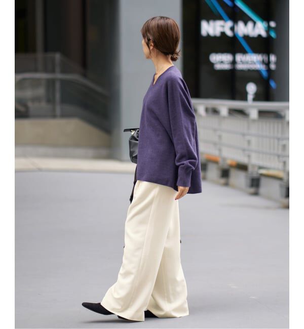 IENA「ウォッシャブル アセテートツイルタックパンツ」|その他|