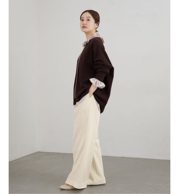 IENA「ウォッシャブル アセテートツイルタックパンツ」|その他|