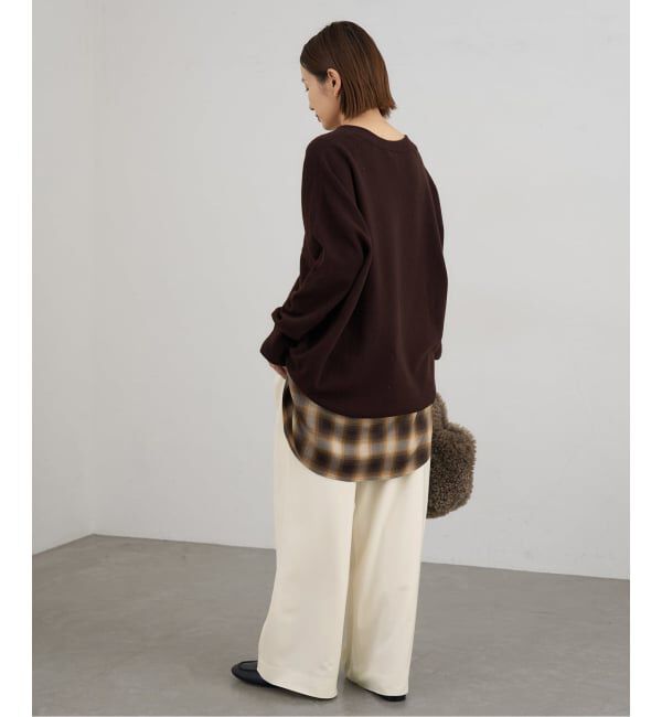 IENA「ウォッシャブル アセテートツイルタックパンツ」|その他|