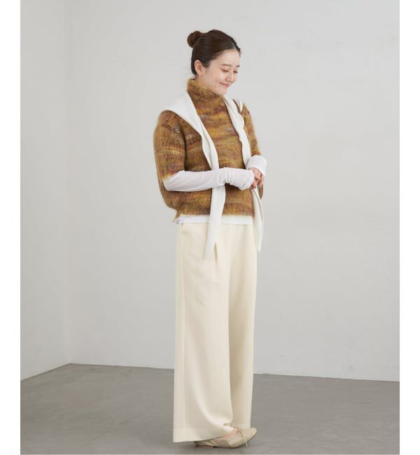IENA「ウォッシャブル アセテートツイルタックパンツ」|その他|