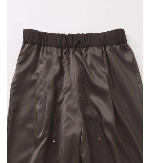 IENA「ウォッシャブル アセテートツイルタックパンツ」|その他|