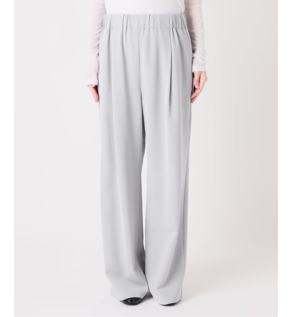 IENA「ウォッシャブル アセテートツイルタックパンツ」|その他|