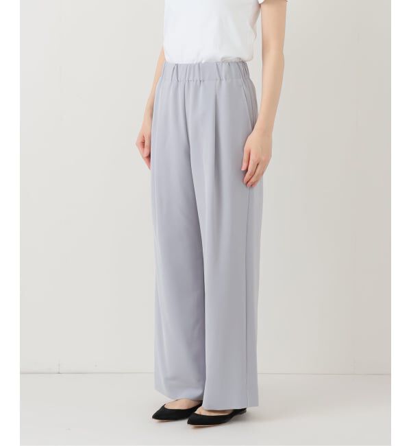 IENA「ウォッシャブル アセテートツイルタックパンツ」|その他|