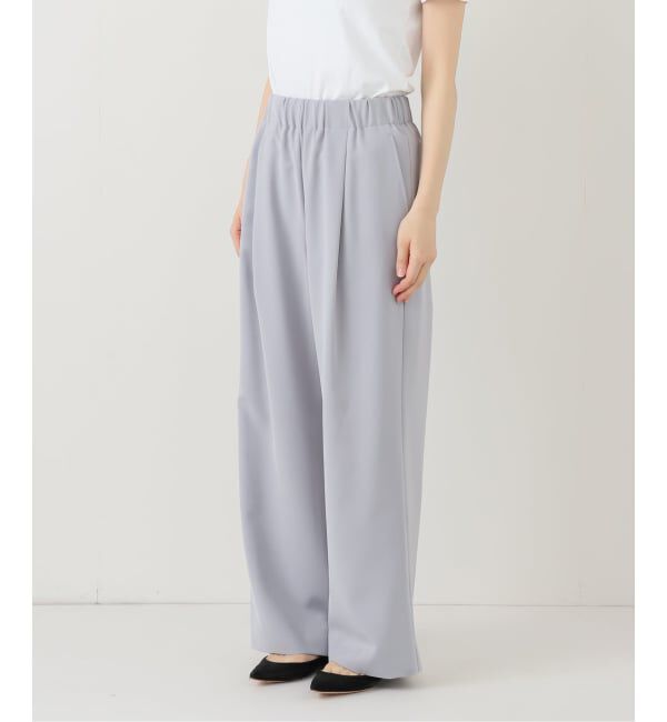 IENA「ウォッシャブル アセテートツイルタックパンツ」|その他|