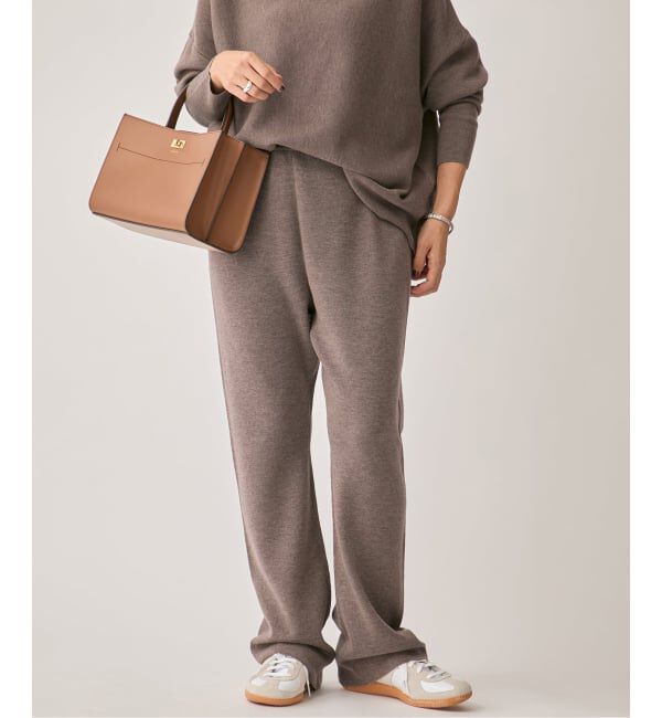 VERMEIL par iena「《追加》ミラノリブ パンツ」|その他|ブラウン