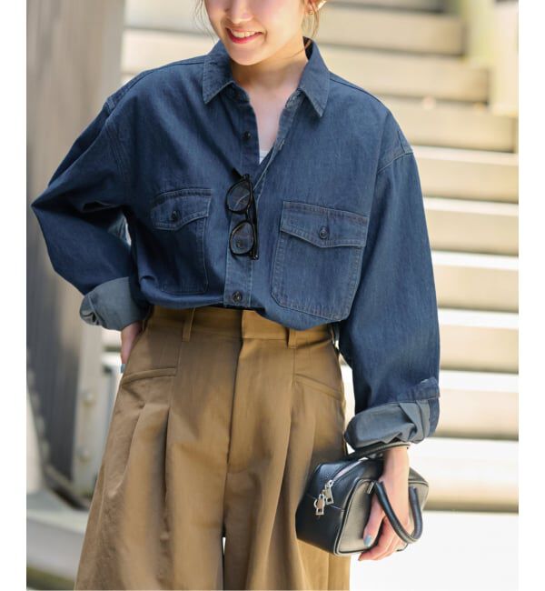 JOURNAL STANDARD relume「《追加2》9oz デニムワークシャツ」|シャツ・ブラウス|