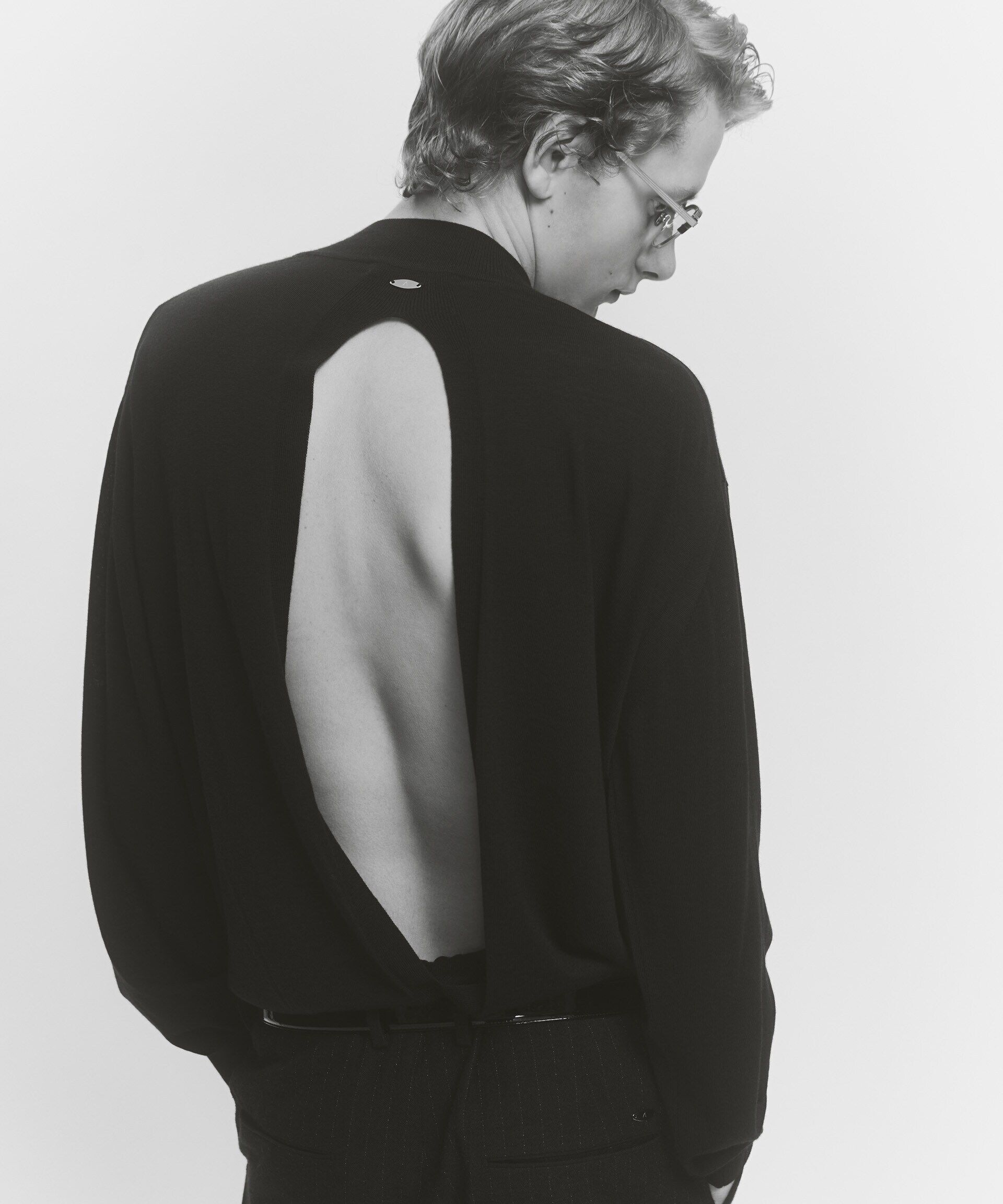 nano･universe「「ASSEMBLANC」BRISBANEベンチレーションモックネックプルオーバー」|ニット・セーター|