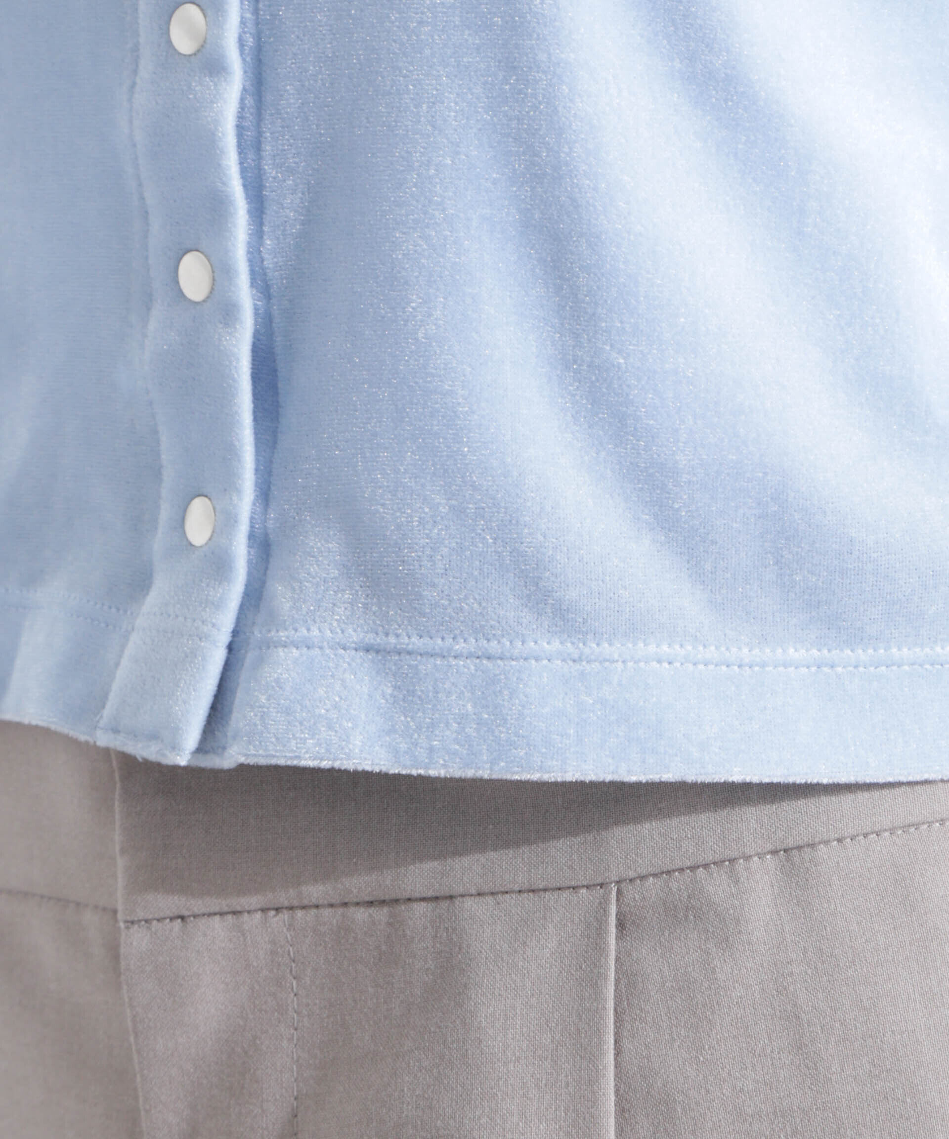 nano･universe「シアーベロアメニーボタンカーディガン」|Tシャツ・カットソー|