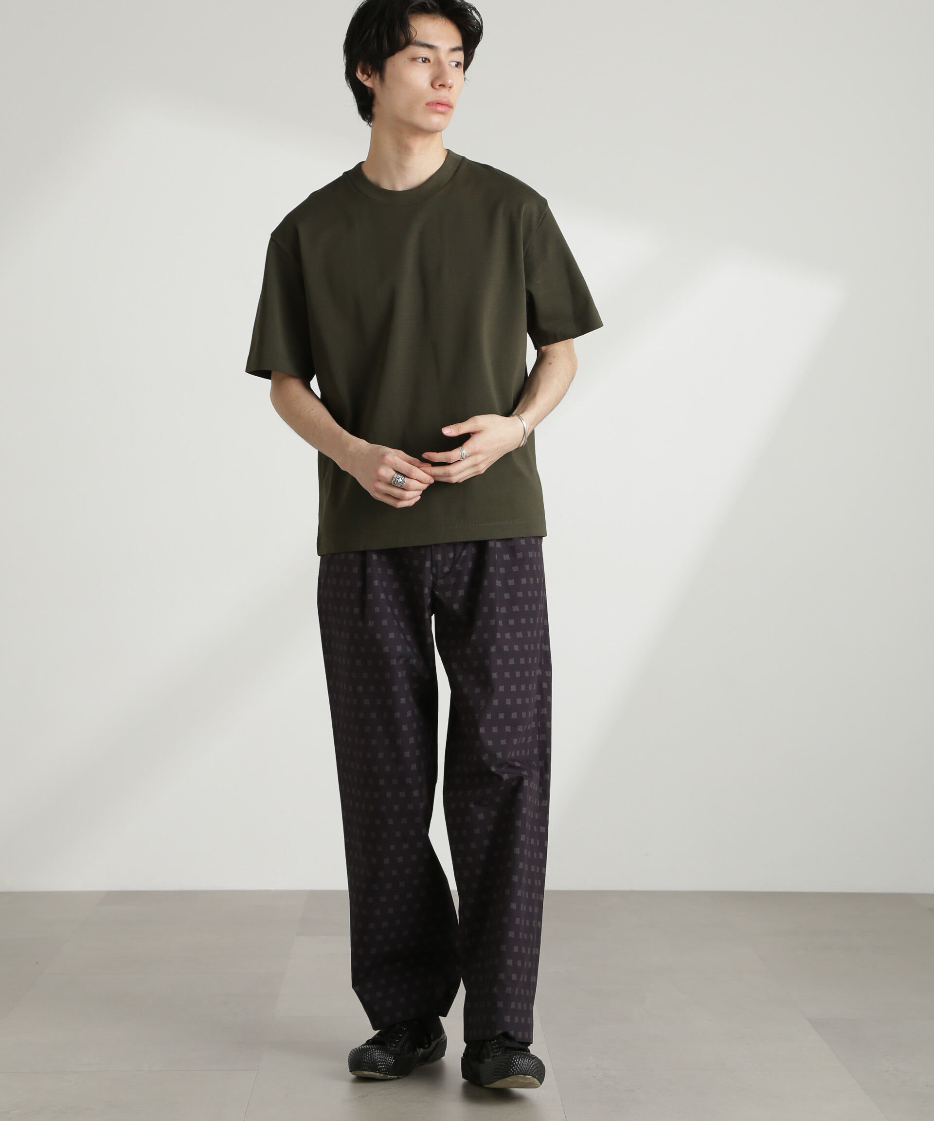 nano･universe「ダブルスムースクルーネックBIGTシャツ 半袖」|Tシャツ・カットソー|