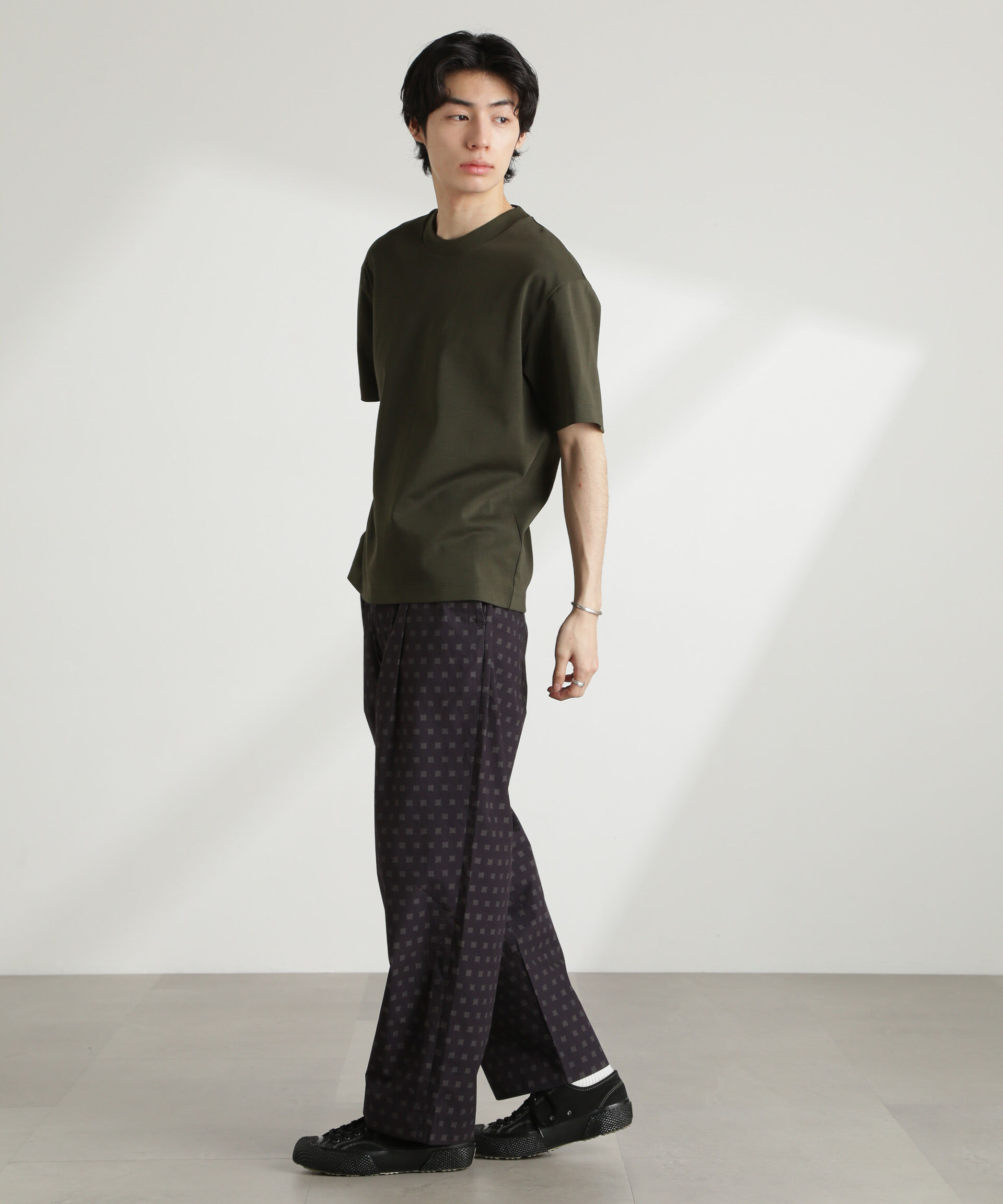 nano･universe「ダブルスムースクルーネックBIGTシャツ 半袖」|Tシャツ・カットソー|