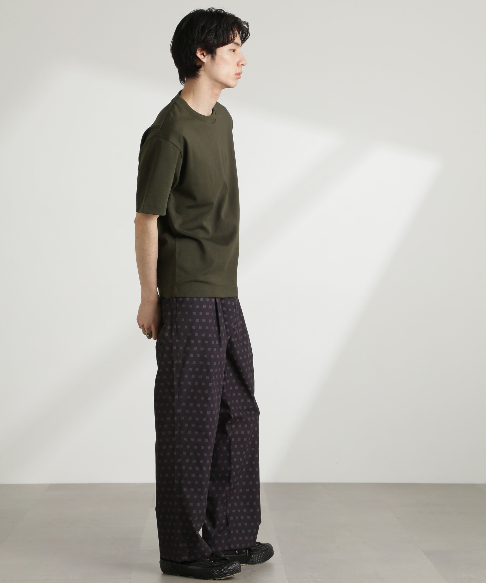 nano･universe「ダブルスムースクルーネックBIGTシャツ 半袖」|Tシャツ・カットソー|