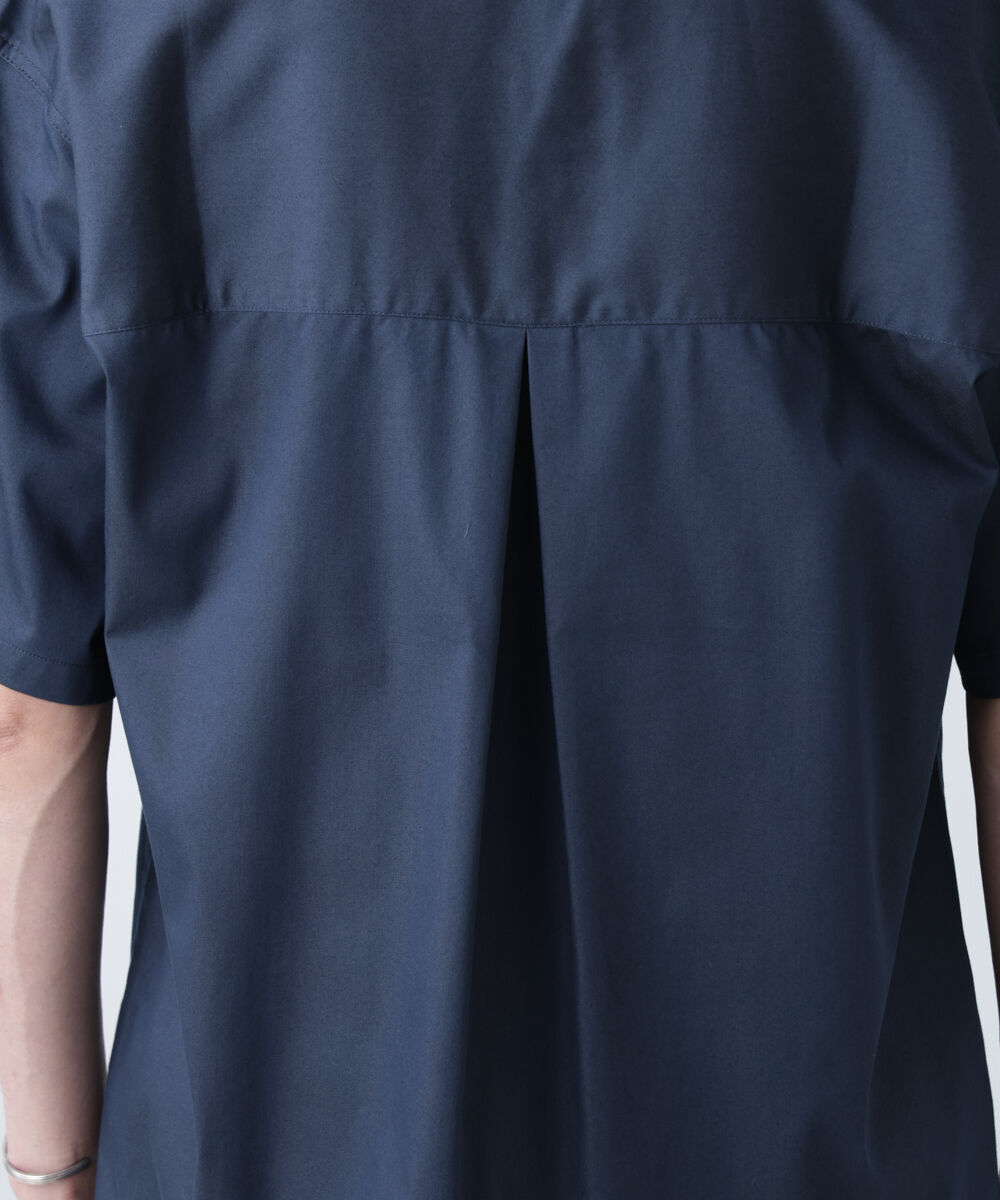 nano･universe「ソラーロライトストレッチワイドカラーシャツ 半袖(セットアップ可)」|シャツ・ブラウス|