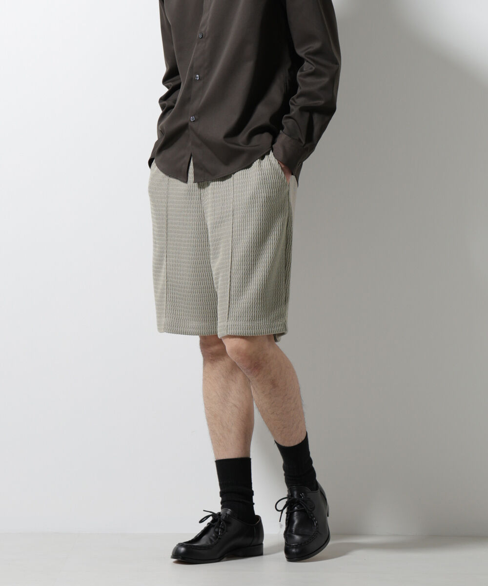 nano･universe「ジャガードニットソーショートパンツ（セットアップ可）」|チノ|グレージュ3