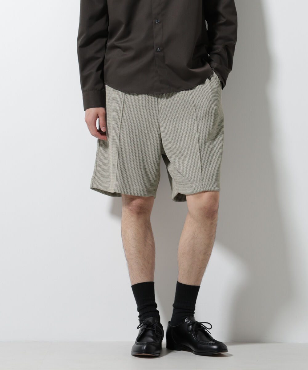 nano･universe「ジャガードニットソーショートパンツ（セットアップ可）」|チノ|