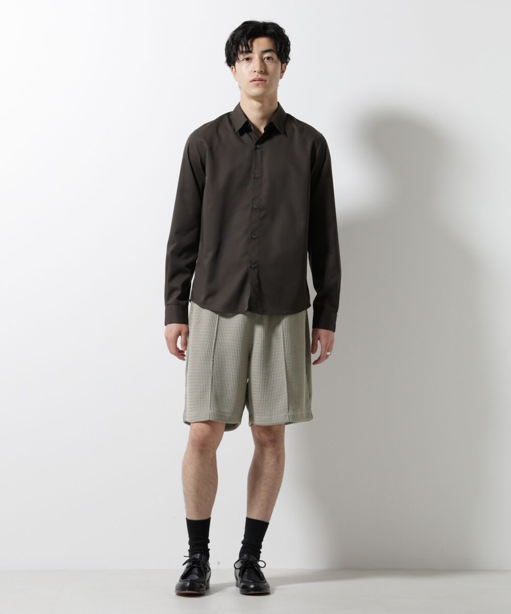 nano･universe「ジャガードニットソーショートパンツ（セットアップ可）」|チノ|