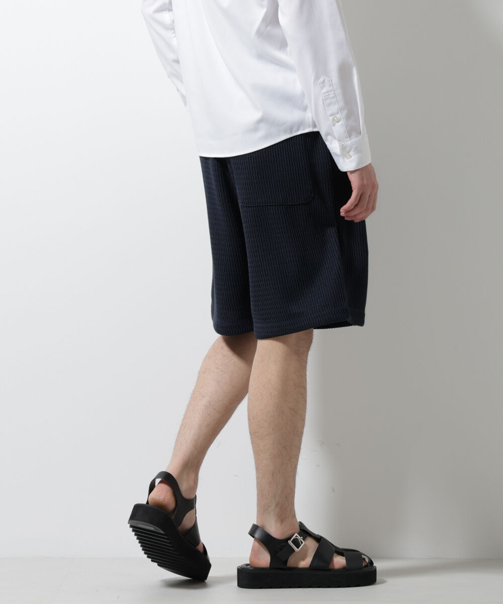 nano･universe「ジャガードニットソーショートパンツ（セットアップ可）」|チノ|