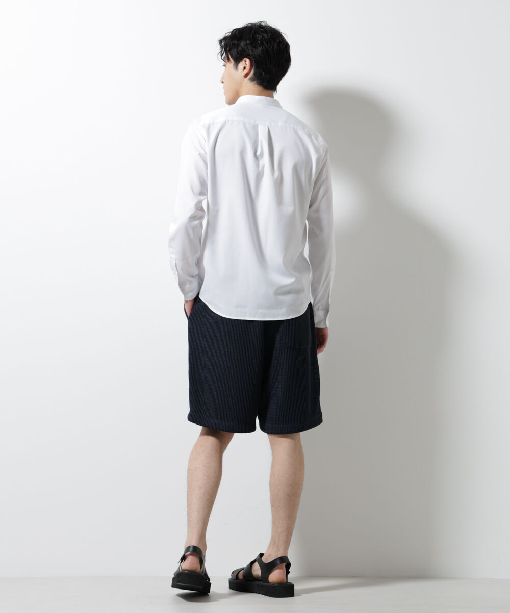 nano･universe「ジャガードニットソーショートパンツ（セットアップ可）」|チノ|