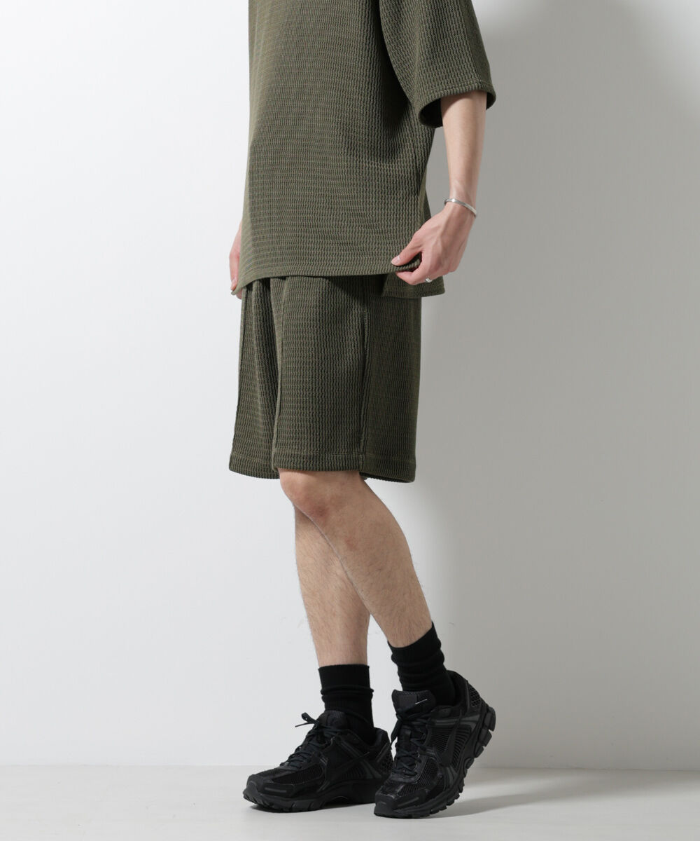 nano･universe「ジャガードニットソーショートパンツ（セットアップ可）」|チノ|