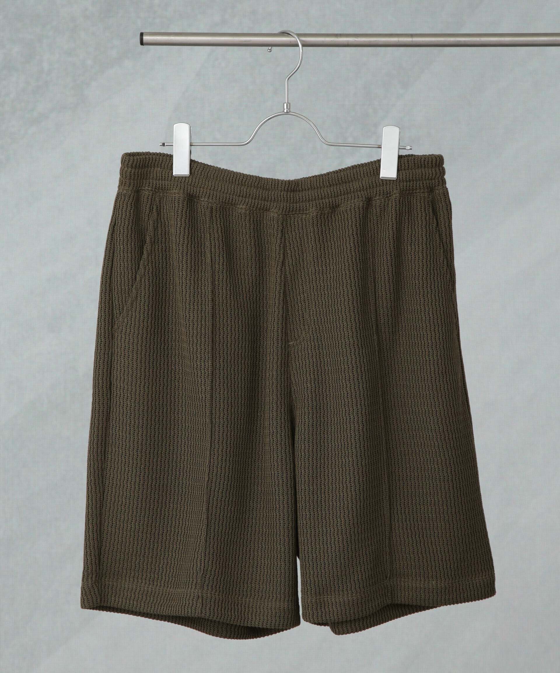 nano･universe「ジャガードニットソーショートパンツ（セットアップ可）」|チノ|