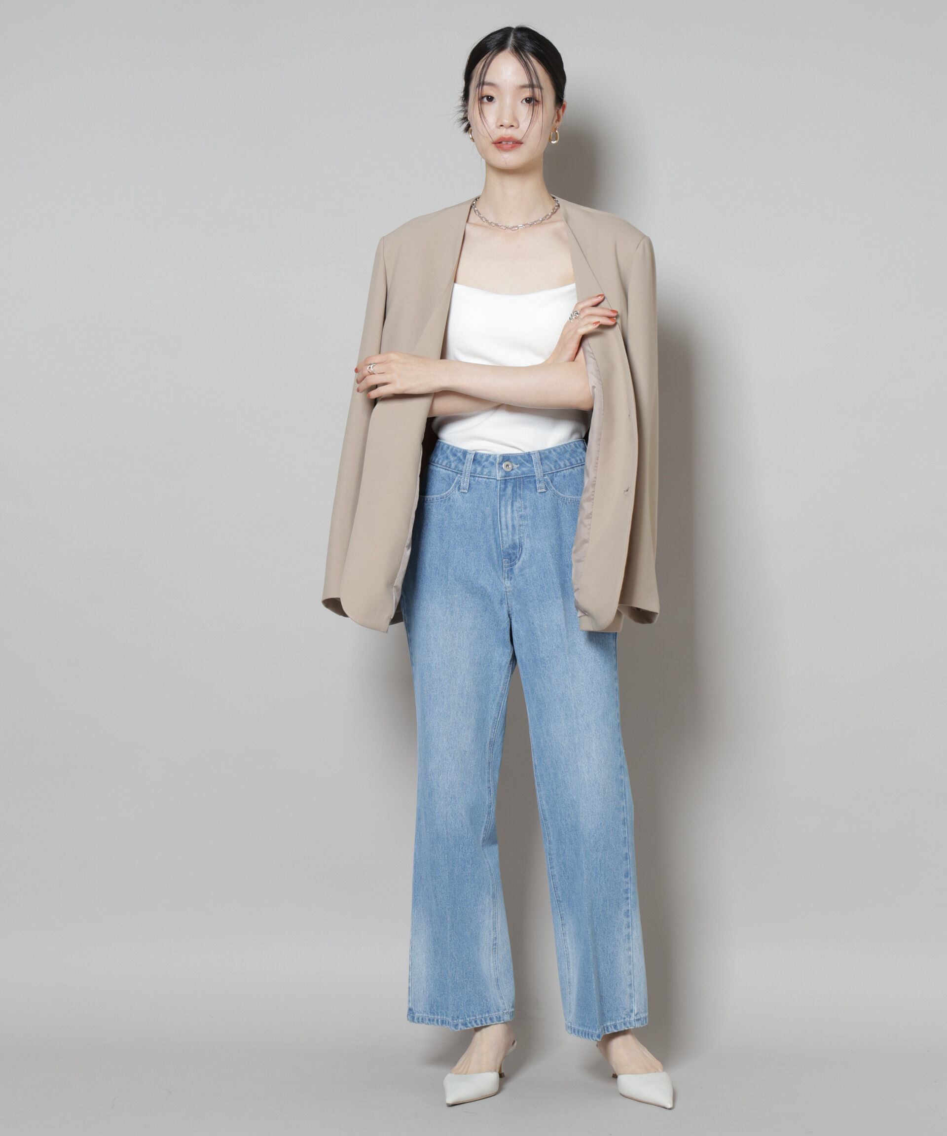 nano･universe「センタープレスデニム」|チノ|