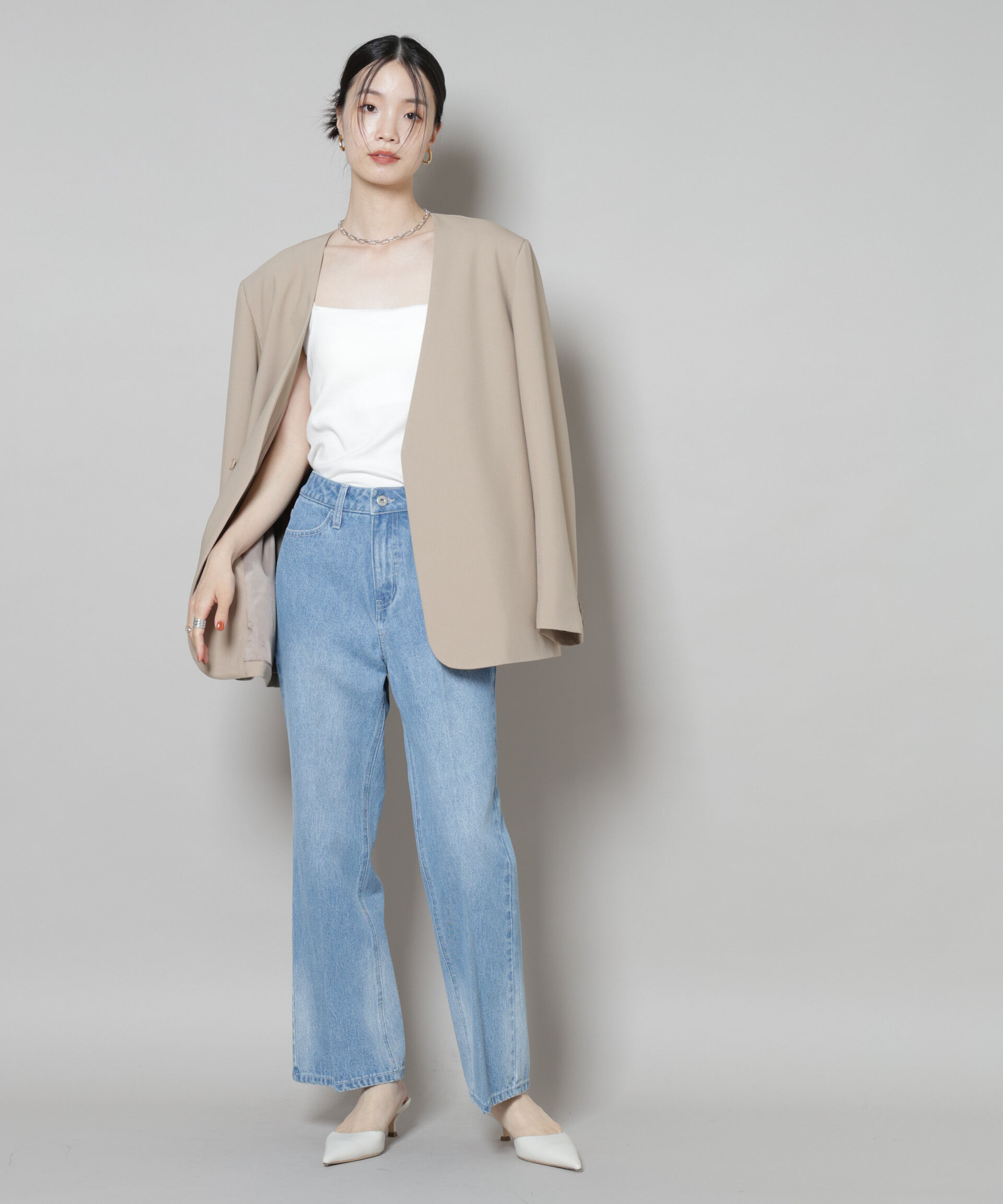 nano･universe「センタープレスデニム」|チノ|