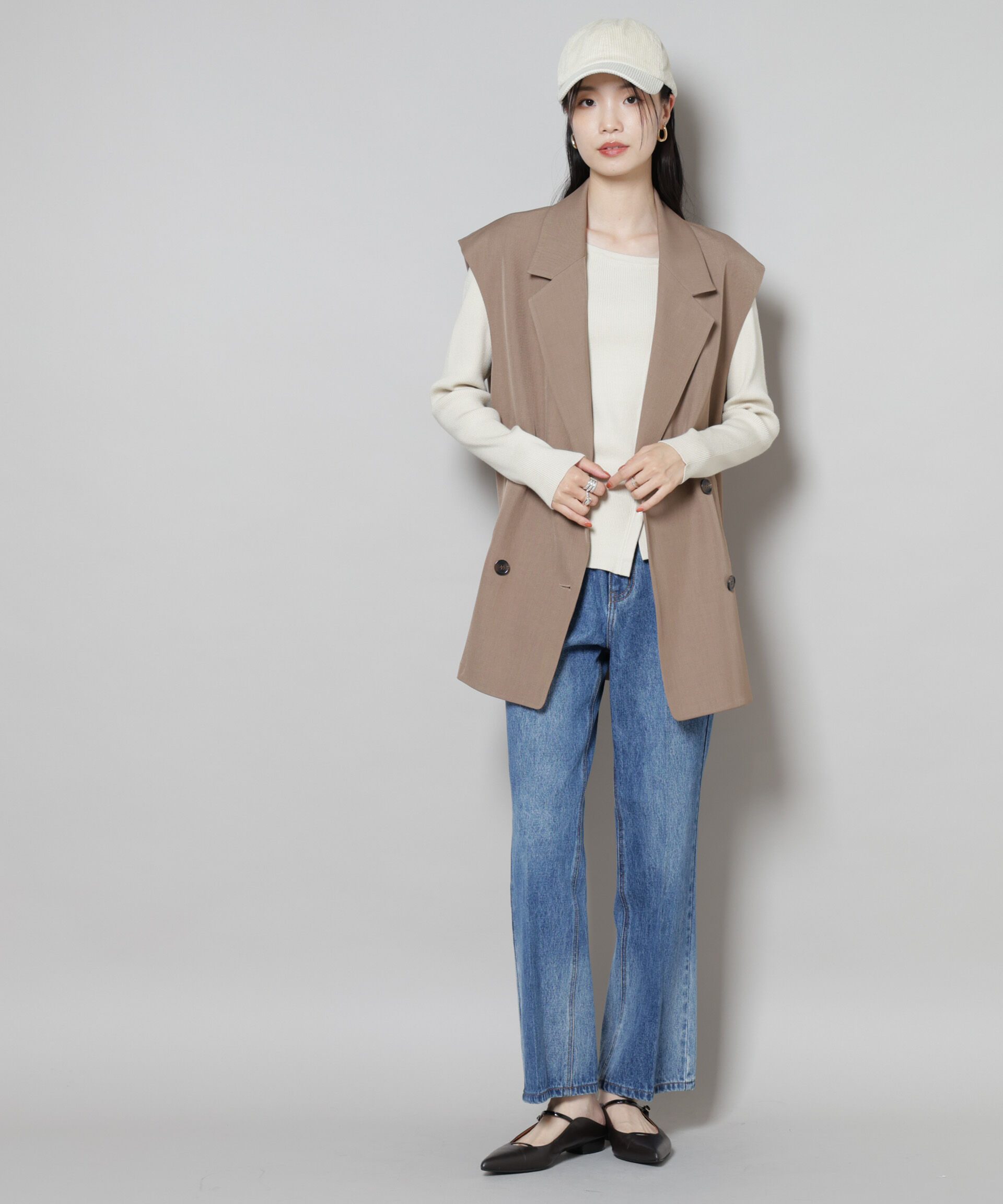 nano･universe「センタープレスデニム」|チノ|