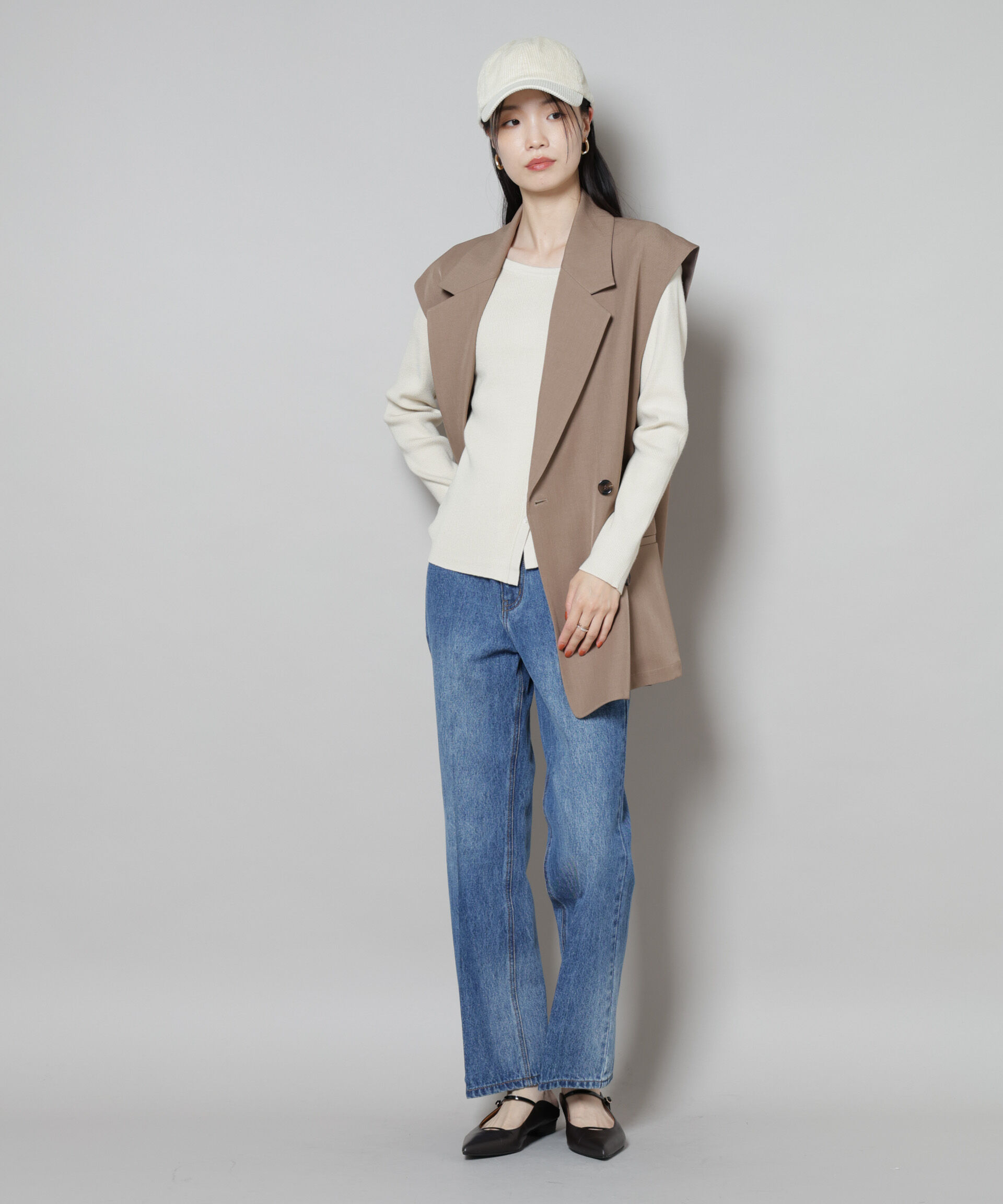 nano･universe「センタープレスデニム」|チノ|