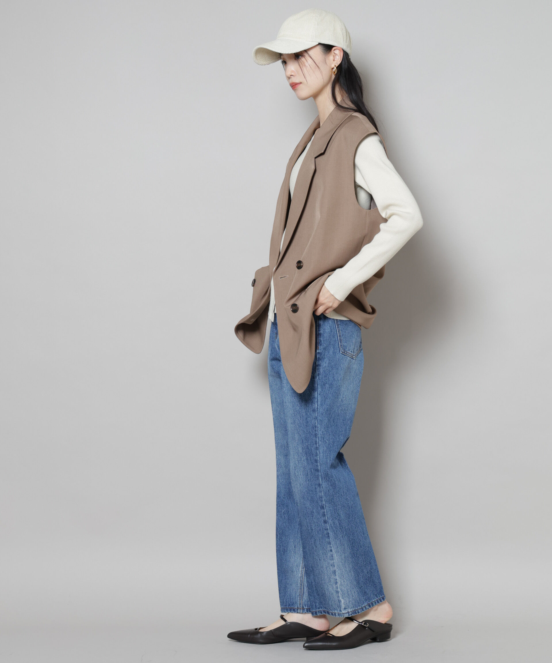 nano･universe「センタープレスデニム」|チノ|