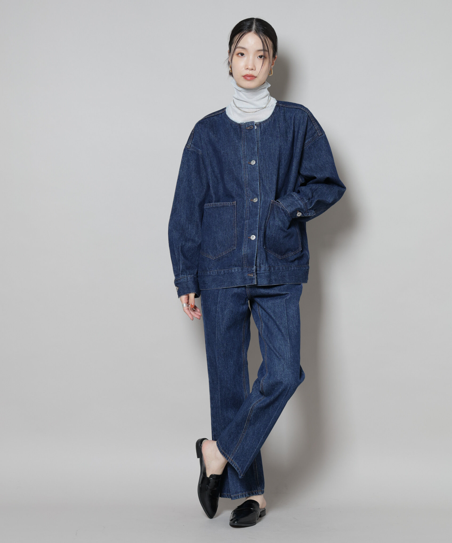 nano･universe「センタープレスデニム」|チノ|