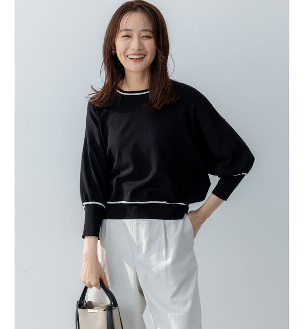 組曲「ドルマンスリーブ7分袖 ニットＴ」|ニット・セーター|