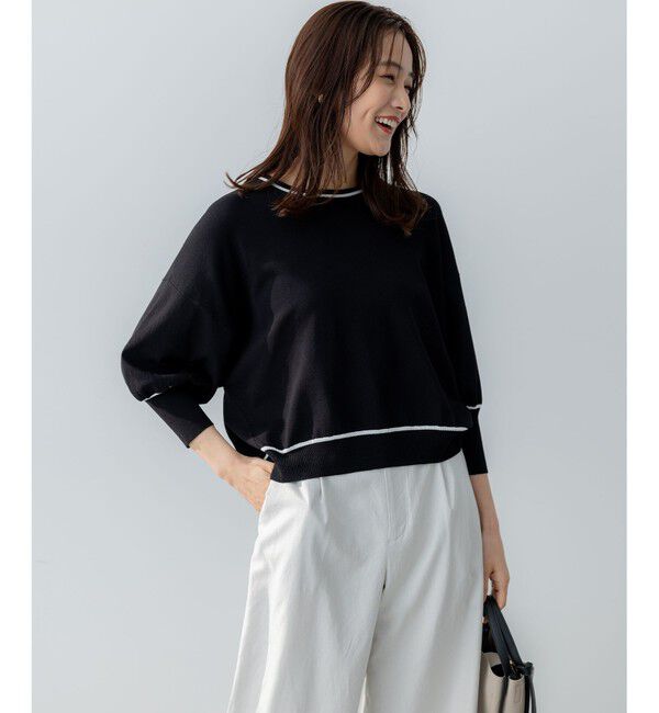 組曲「ドルマンスリーブ7分袖 ニットＴ」|ニット・セーター|