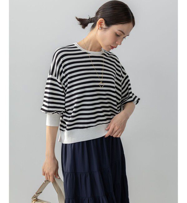 組曲「ドルマンスリーブ7分袖 ニットＴ」|ニット・セーター|