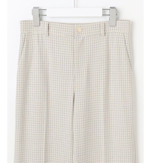 自由区「TRギャバチェック柄ストレート パンツ」|その他|