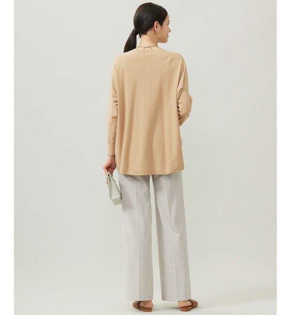 自由区「TRギャバチェック柄ストレート パンツ」|その他|