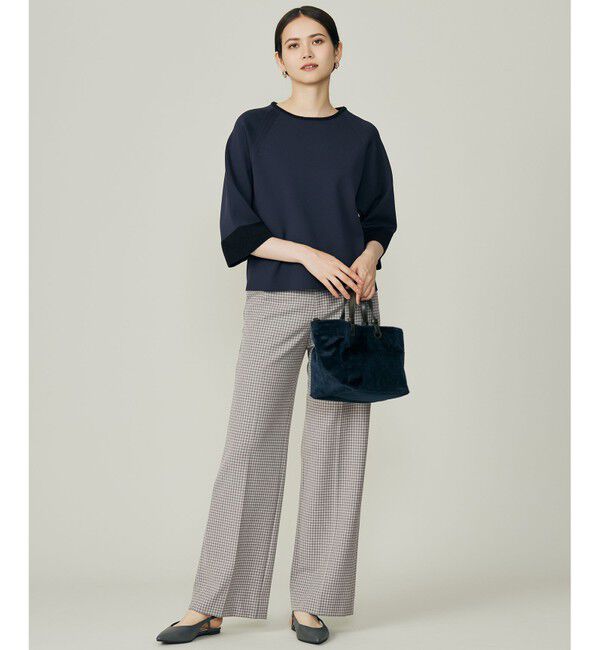 自由区「TRギャバチェック柄ストレート パンツ」|その他|