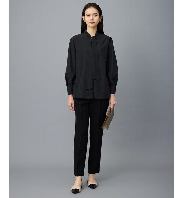 自由区「【カタログ掲載】ナチュラルタッチボウタイ ブラウス」|シャツ・ブラウス|