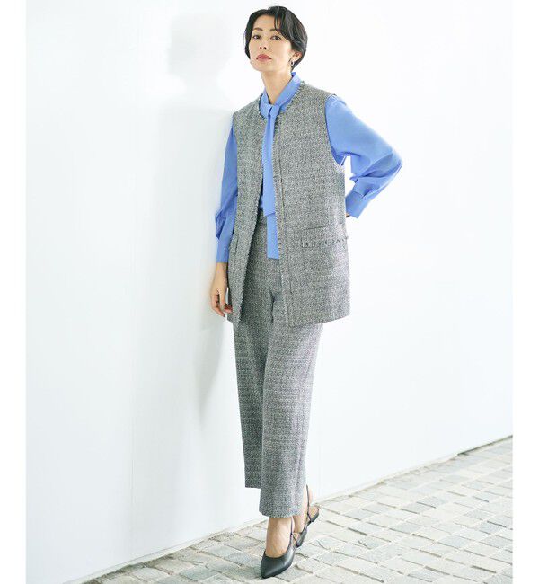 自由区「【カタログ掲載】ナチュラルタッチボウタイ ブラウス」|シャツ・ブラウス|