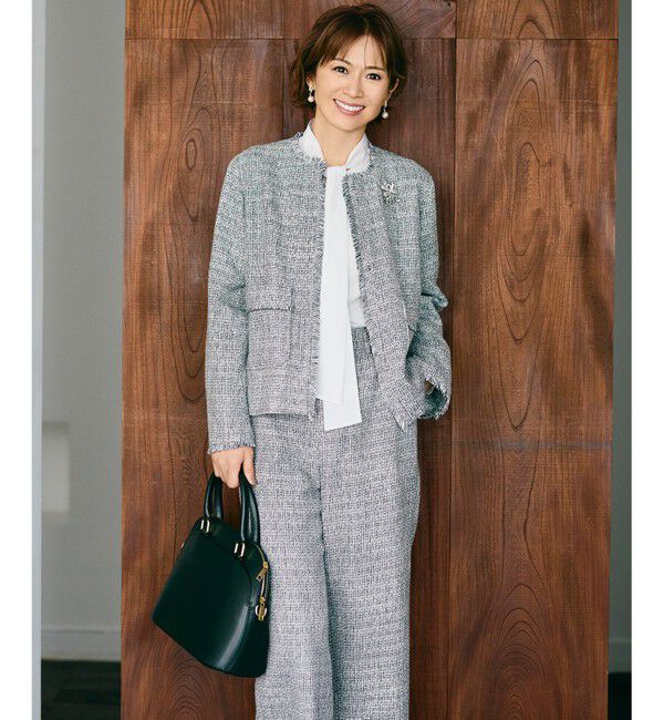 自由区「【カタログ掲載】ライトミックスツィードワイド パンツ」|その他|