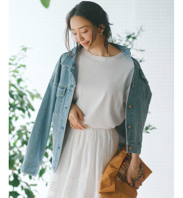 23区「【新色追加/VERY5月号掲載】レーヨンポリエステルストレッチ プルオーバー ニット」|ニット・セーター|ホワイト系